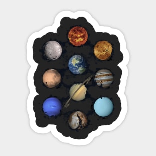 Solar System Sticker